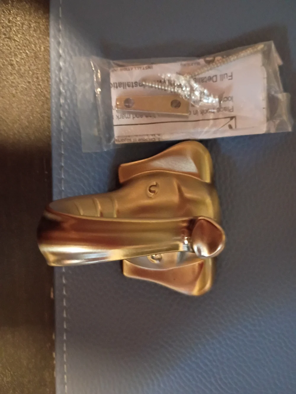 Brushed Gold Wall-Mount Handle